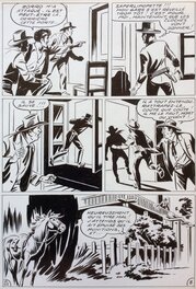 André Oulié - Les aventures de Zorro - Justice de l'ouest - Planche originale