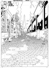 Planche originale - Grandville splash page