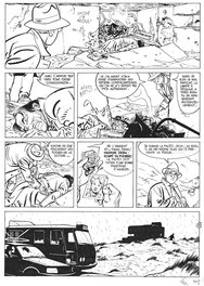 Alain Dodier - Le VAGABOND DES DUNES Planche originale 29 - Planche originale