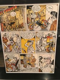 Frank Margerin - Margerin LE CHOPPER PLANCHE ORIGINALE - Comic Strip
