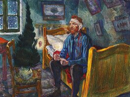 Gradimir Smudja - Gradimir SMUDJA - Vincent van Gogh (Christmas in Arles) - Illustration originale