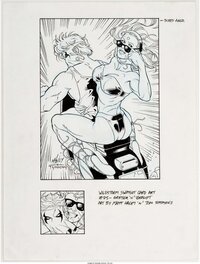 Matt Haley - Wildstorm Swimsuit #75 : Grifter & Zealot Scooter - Illustration originale