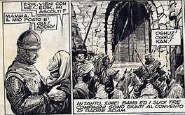Arnaldo De Amicis - Strip d'une histoire non identifiée publiée dans Il Vittorioso dans les années 1950 - Comic Strip