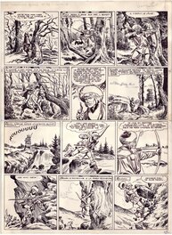 Fred & Liliane Funcken - Le chevalier blanc, "L'usurpateru", pl. 17 - Planche originale