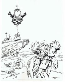 Original Cover - Spirou & Fantasio - Janry / Aventure en Australie