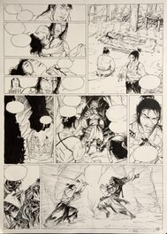 Frédéric Genêt - Samurai - Planche originale