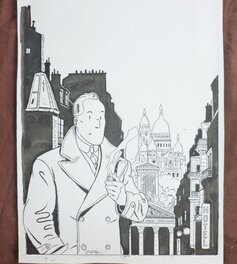 Didier Savard - Dick Herisson à Montmartre - Original Illustration