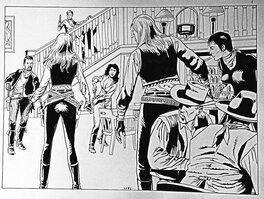 Luciano Bernasconi - Western féminin (on devrait interdire les femmes de saloon) - Illustration originale