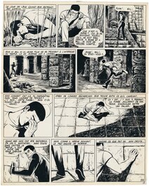 Gérald Forton - Bob Morane, "Le secret des 7 temples", pl. 28 - Planche originale