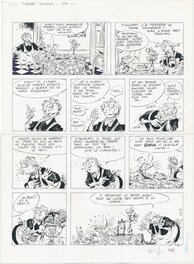 Marc Hardy - Pierre Tombal, gag 170. - Planche originale