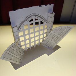 David Petersen's model of Lockhaven's main gate David Petersen's model of Lockhaven's main gate