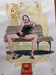 Milo Manara - Claudi declic 5/5 - Planche originale