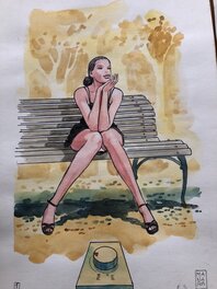 Milo Manara - Claudia declic 1/5 - Planche originale