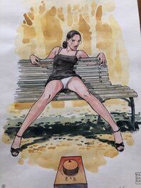 Milo Manara - Claudia declic 3/5 - Planche originale