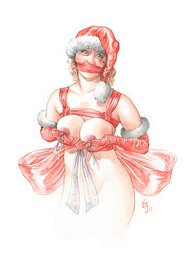Olaf Boccère - Mère Noël - Original Illustration