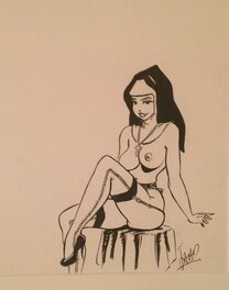 Jaap De Boer - Pin up - Original Illustration