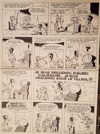 Planche originale de Vieux Nick: "Sa Majesté se rebiffe". 1964