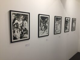 Les 5 couvertures de la "Collection noire" en vente à l'exposition Huberty Breyne 2017