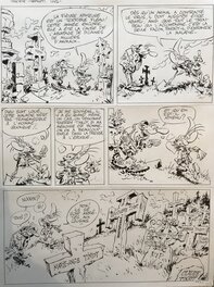 Marc Hardy - Pierre tombal fièvre aphteuse - Planche originale