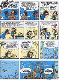 Franquin : Gaston Lagaffe, Gag n° 718.
