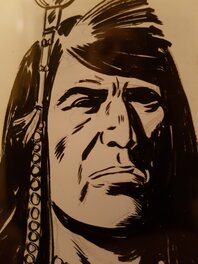 Loup Noir. Tête d'Indien (détail de la planche présentée) Loup Noir. Tête d'Indien (détail de la planche présentée)