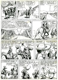 Jijé - Jerry Spring . " Le Maitre de la Sierra " p. 20 . ( 1960 ) - Planche originale