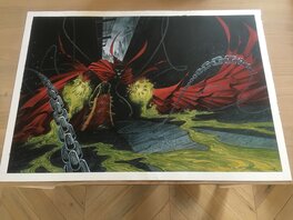 Anthony Jean - The Spawn dark street - Planche originale