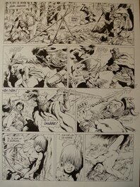 Jean-Yves Mitton - Chroniques Barbares tome 3 planche 44 - Planche originale