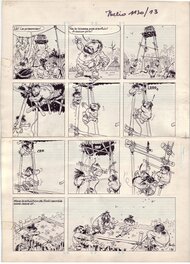 Planche originale - Saki et Zunie, "La grande forêt", pl. 20.