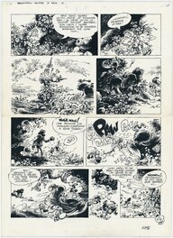 Marc Hardy - Badminton contre la bête, pl. 19. - Planche originale