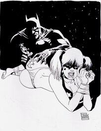 Harley QUINN AND BATMAN TATTOOING ASS BY EDUARDO RISSO