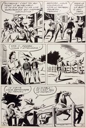 André Oulié - Les aventures de Zorro - Au bord de l'abîme - Planche originale