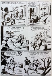 André Oulié - Les aventures de Zorro - Au bord de l'abîme - Planche originale