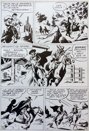 André Oulié - Les aventures de Zorro - Au bord de l'abîme - Planche originale