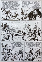 André Oulié - Les aventures de Zorro - Au bord de l'abîme - Planche originale