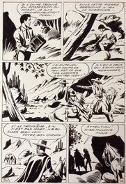 André Oulié - Les aventures de Zorro - Au bord de l'abîme - Planche originale