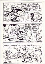 Jacques Devos - Mini-Récit 556, "Un très joli tiercé", pl. 7. - Comic Strip
