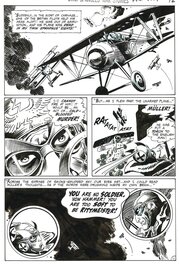 Joe Kubert - Star Spangled War Stories # 149 p.12 . Enemy Ace . - Planche originale