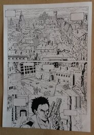 Patrice Lesparre - Planche originale, projet de série "Schizo" - Comic Strip