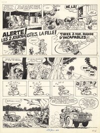 Planche originale - Spirou et Spip - Gri-gri du Niokolo-Koba - PL 38