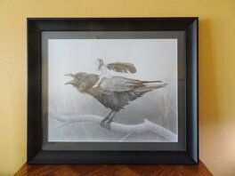 La fée sur le corbeau encadré La fée sur le corbeau encadré