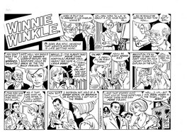 Planche originale (Sunday) de Winnie Winkle par Frank Bolle