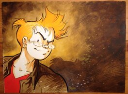 Frank Pé - 2016 - Spirou - La lumière de Bornéo - Illustration - Illustration originale