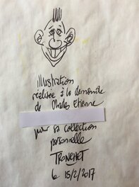 Signature au dos du dessin Signature au dos du dessin