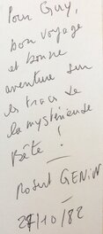 Signature du scénariste