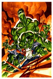 Thony Silas - Hulk transformation - Original Illustration