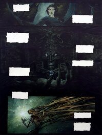 Olivier Ledroit - Xoco - Papillon obsidienne (tome 1) - planche 28 - Planche originale