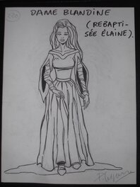 Patrice Lesparre - Etude Perso Dharkold  Dame Blandine - Œuvre originale