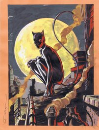 Fernando Dagnino - Catwoman par Dagnino - Illustration originale