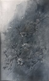 René Hausman - Une nuée de démons - Illustration originale